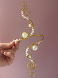 Pearly gold arm cuff