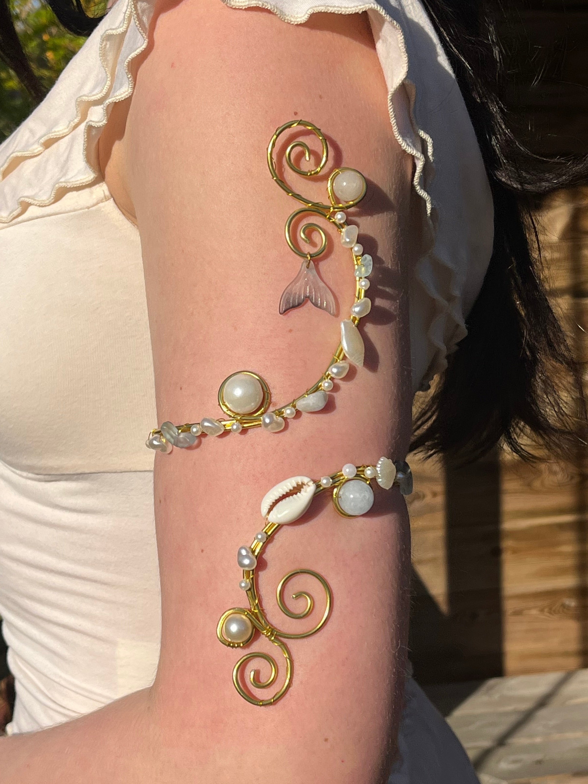 Mermaid arm cuff